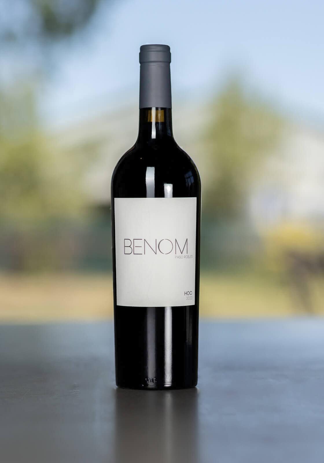 A bottle of BENOM's 2022 Hoc