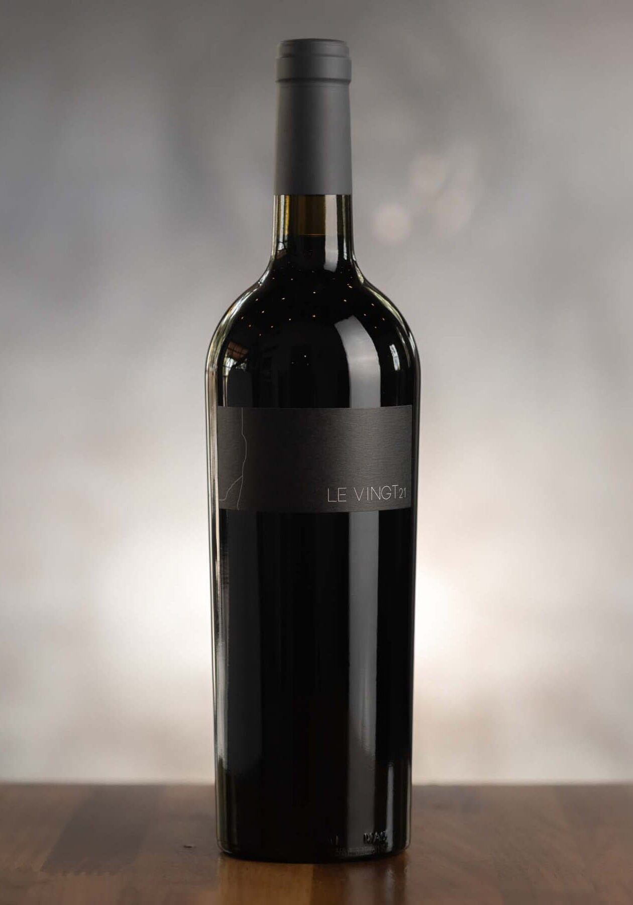 A bottle of Le Vingt BENOM wine